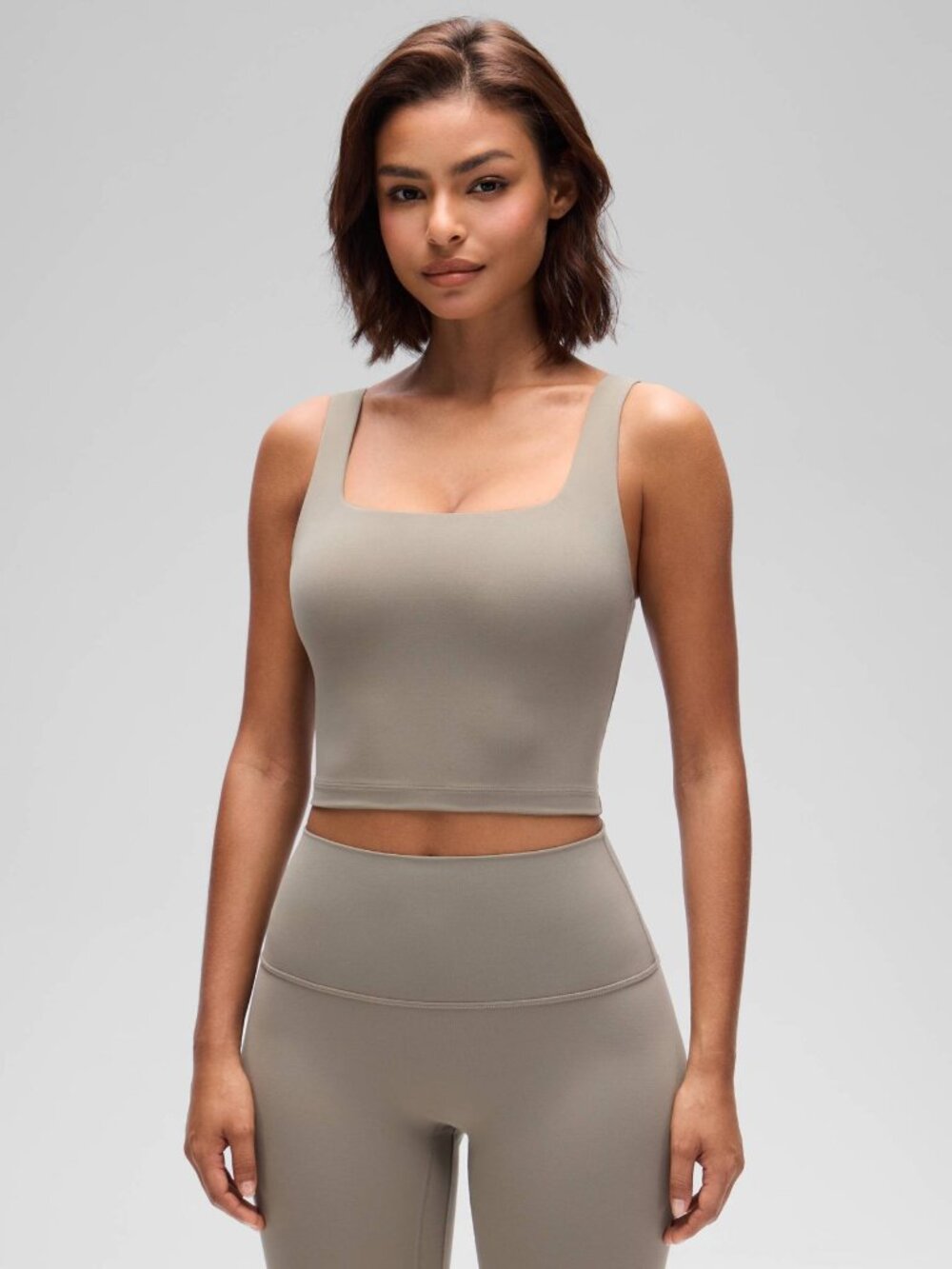 Butterluxe Square Neck Built in Bra Tank